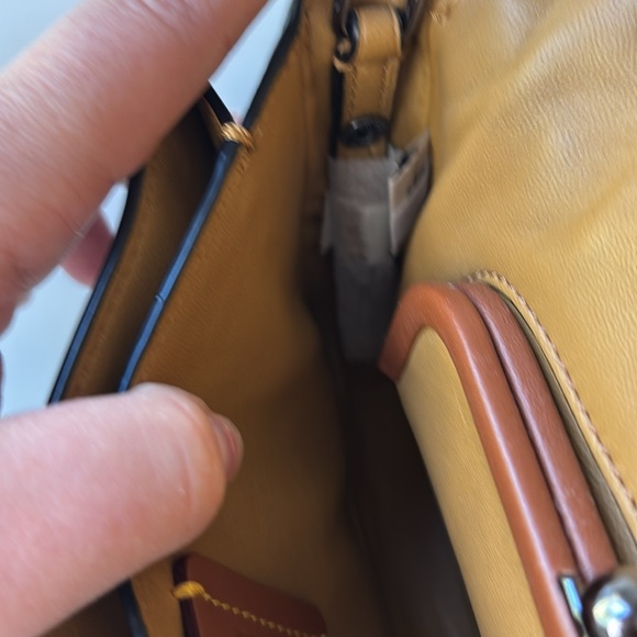 Coach | NWOT 1941 Dinky with Tea Rose Black/Blue/Purple Leather Crossbody #20215 - Picture 8 of 16